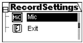 YAKUMO HYPERSOUND XTRA - Paramètres d'enregistrement - 1