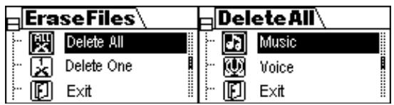 YAKUMO HYPERSOUND XTRA - Avertissement : les fichiers effacés ne peuvent pas être récupérés. - 3