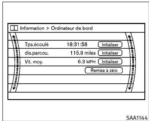 INFINITI G35 COUPE - COMMENT UTILISER LE BOUTON «INFO» - 2