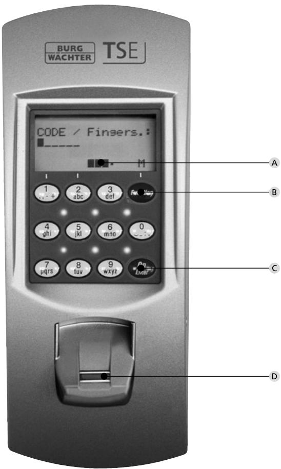 BURG WACHTER TSE 5103 - Funktion des Notschlüssels (AuBenseite) - 2