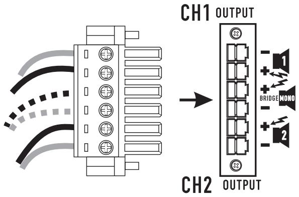 QSC AUDIO CMX 2000V - MONO-BRUCKEN-MODUS: - 1