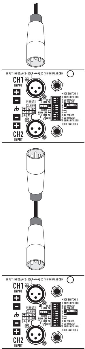 QSC AUDIO CMX 2000V - 并行输入模式 - 1