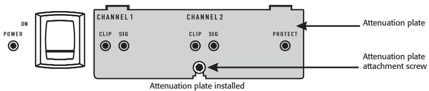 QSC AUDIO CMX 2000V - Attenuation Control Security Plate - 2