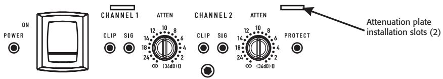 QSC AUDIO CMX 2000V - Attenuation Control Security Plate - 1