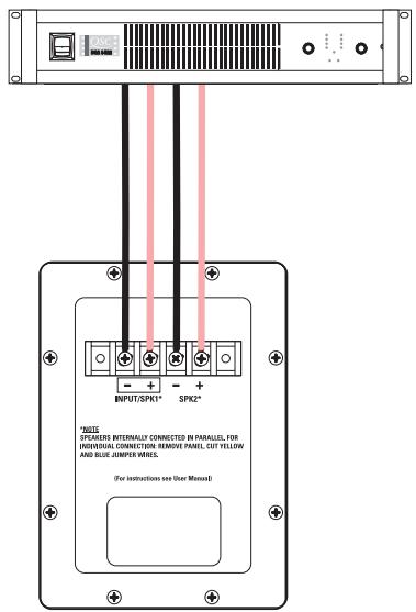 QSC AUDIO SC-323 - Conexión del transductor individual (requiere modificación) - 2