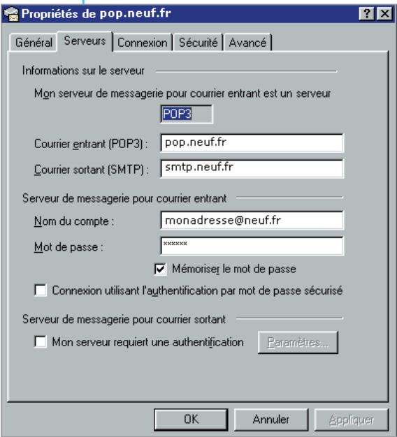 NEUF TELECOM INTERNET RTC - Aide au dépannage de la messagerie - 1
