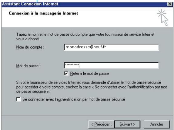NEUF TELECOM INTERNET RTC - Configurez manuellement votre messageserie - 2