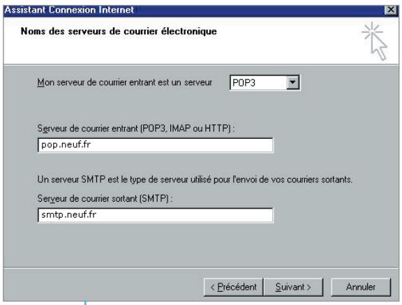 NEUF TELECOM INTERNET RTC - Configurez manuellement votre messageserie - 1