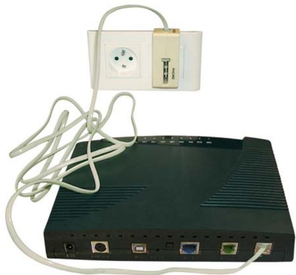 NEUF TELECOM NEUF BOX - - Raccordez votre modem ninef box à la prise téléphonique murale - 1