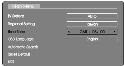 NEXT BASE DVB-T - TIME ZONE - 1