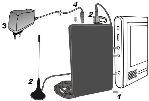 NEXT BASE DVB-T - TURNING ON THE BOX AND THE PLAYER - 1