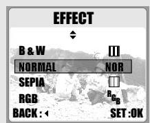 FERRANIA SD-611 - Réglage des effets de la vidéo (par défaut: normal) - 1