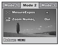 FERRANIA SD-710 - Menus de l'appareil photo - 3