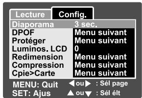 FERRANIA SOLARIS DIGITAL 602 - Menu lecture - 1
