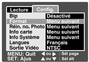 FERRANIA SOLARIS DIGITAL 602 - Formater la carte SD ou la mémoire interne - 1