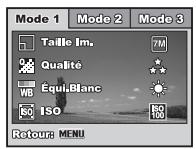 FERRANIA SOLARIS DIGITAL 710 - Menus de l'appareil photo - 2