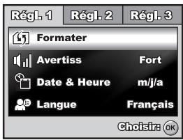 FERRANIA SOLARIS DIGITAL 710 - Menu de configuration - 1