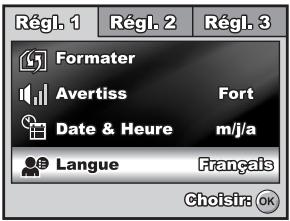 FERRANIA SOLARIS DIGITAL 710 - Choisir la langue de l'écran - 2