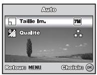 FERRANIA SOLARIS DIGITAL 710 - Menus de l'appareil photo - 1
