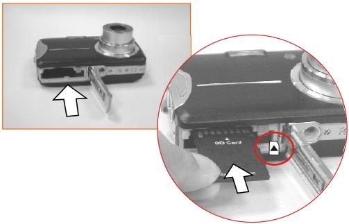FERRANIA SOLARIS DIGITAL 711 - Insertion ou Extraction d'une carte mémoire - 1