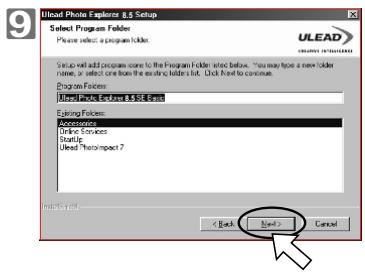 FERRANIA SOLARIS DIGITAL 711 - Installation de Ulead Photo Explorer - 9