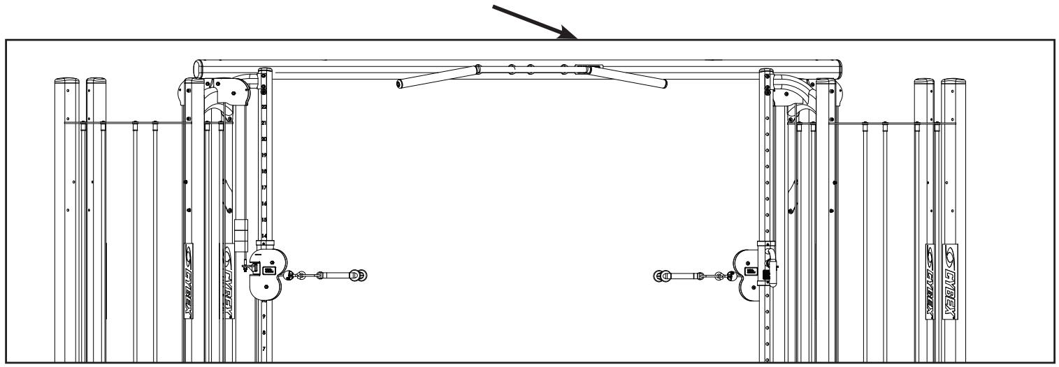 CYBEX INTERNATIONAL JUNGLE GYM - Cable Cross Tube - 3