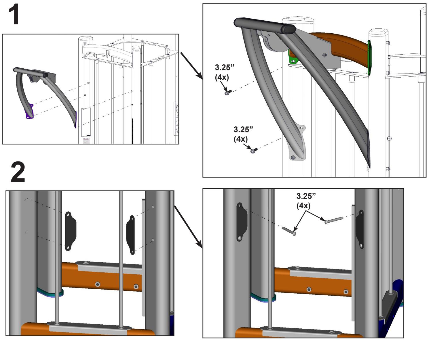 CYBEX INTERNATIONAL JUNGLE GYM - Arm extension - 1