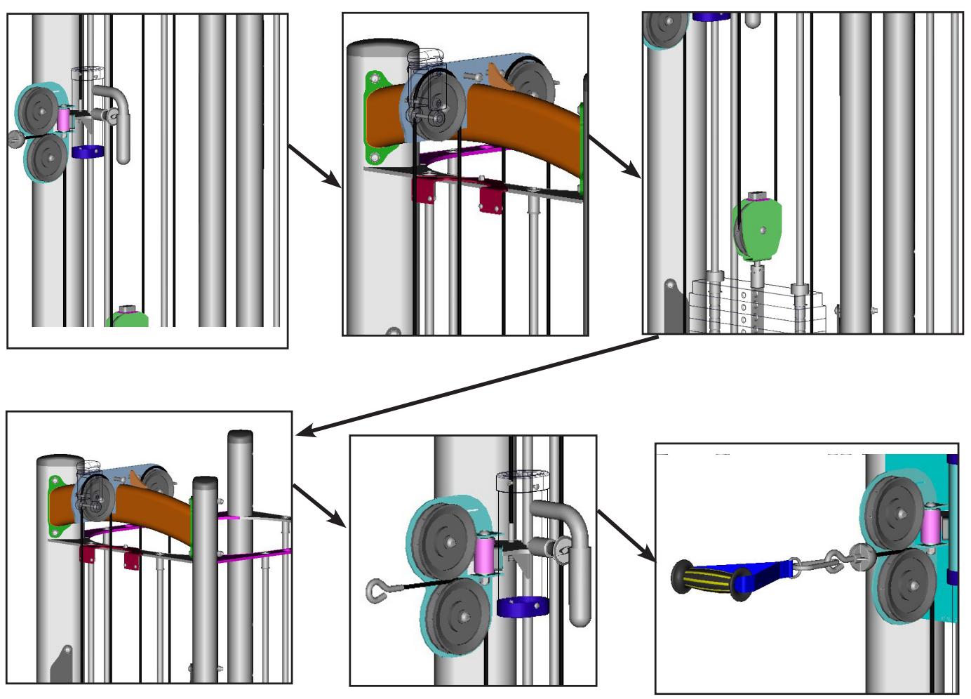 CYBEX INTERNATIONAL JUNGLE GYM - Arm extension - 13