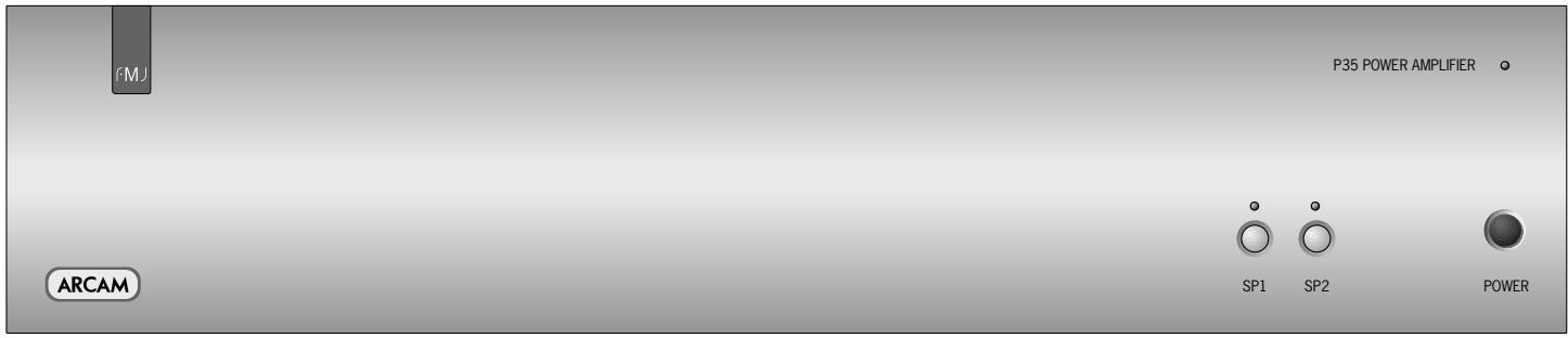 ARCAM P35 - Using your power amplifier - 1