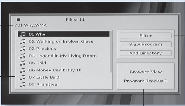 ARCAM SOLO MOVIE 5.1 - Liste des dossiers/pistes - 1