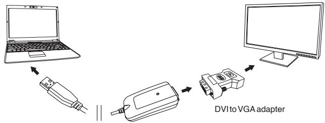 TARGUS ACA11EU - Connecting to a Monitor or LCD - 2