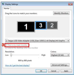TARGUS ACA11EU - Controlar o érá using Windows Display Properties (Propriedades de Visualização do Windows) (para Windows XP e Windows Vista) - 8