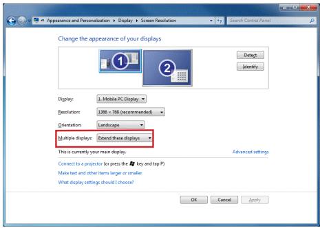 TARGUS ACA11EU - Controllare lo schermo usando le propietà dello schermo di Windows (per Windows 7) - 1