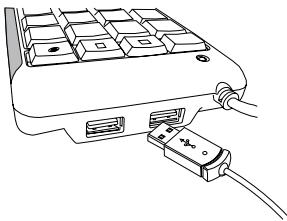 TARGUS AKP08EU - Utilização do Hub de 2 portas USB - 1