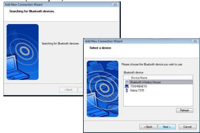 TARGUS AMB09EU - Sujungimas su Bluetooth programine   iranga: TOSHIBA (Windows Vista) - 3