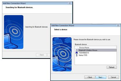 TARGUS AMB09EU - Připojení pomoci Bluetooth software: TOSHIBA (Windows Vista) - 3