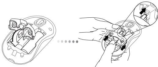 TARGUS BLUETOOTH COMFORT LASER MOUSE - Installation des piles - 6
