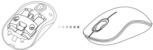 TARGUS BLUETOOTH COMFORT LASER MOUSE - Einsetzen der Batterien - 7