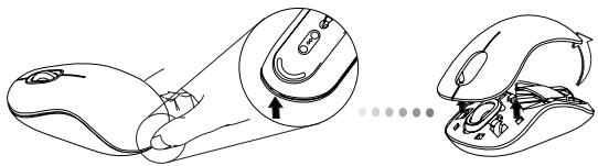 TARGUS BLUETOOTH COMFORT LASER MOUSE - Instalarea bateriilor - 1