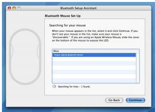 TARGUS BLUETOOTH COMFORT LASER MOUSE - Bluetooth Software: Mac - 5