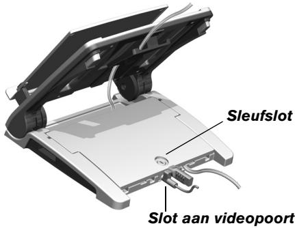 TARGUS ERGO D-PRO - Verbinding van de beveiligingskabel - 1