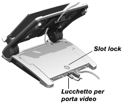 TARGUS ERGO D-PRO - Collegamento di un cavo di sicurezza - 1
