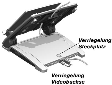 TARGUS ERGO D-PRO - Anschluss eines Sicherheitskabels - 1