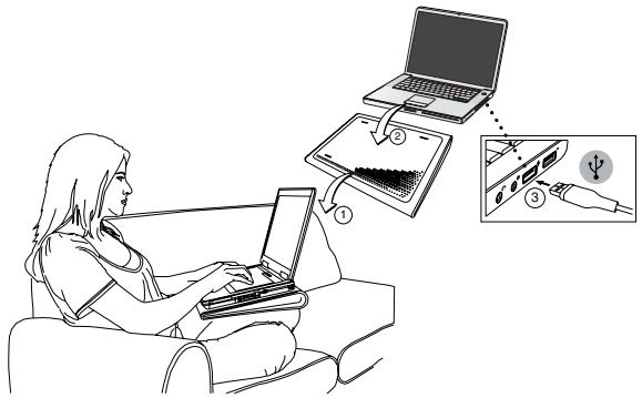 TARGUS LAP CHILL MAT - Instructions d'utilisation de votre dissipateur chill mat - 1