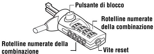 TARGUS PA410E - Impostare la combinazione - 1
