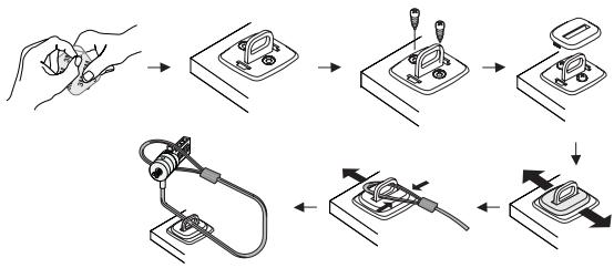TARGUS PA410E - Anvend DEFCON sikkerheds basepladen - 2