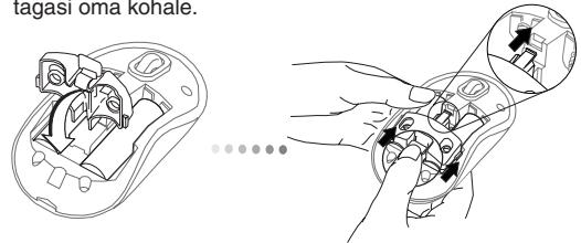 TARGUS WIRELESS COMFORT LASER MOUSE - Patareide paigaldamine - 7