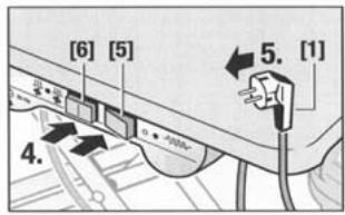 WHITE & BROWN DB 716 - Fonction de soufflerie (pousser l'interrupteur [6] vers la gauche) - 7
