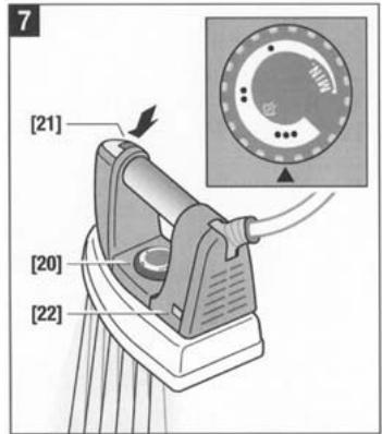 WHITE & BROWN DB 716 - Fonction de soufflerie (pousser l'interrupteur [6] vers la gauche) - 2