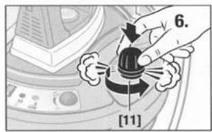WHITE & BROWN DB 716 - Fonction de soufflerie (pousser l'interrupteur [6] vers la gauche) - 8